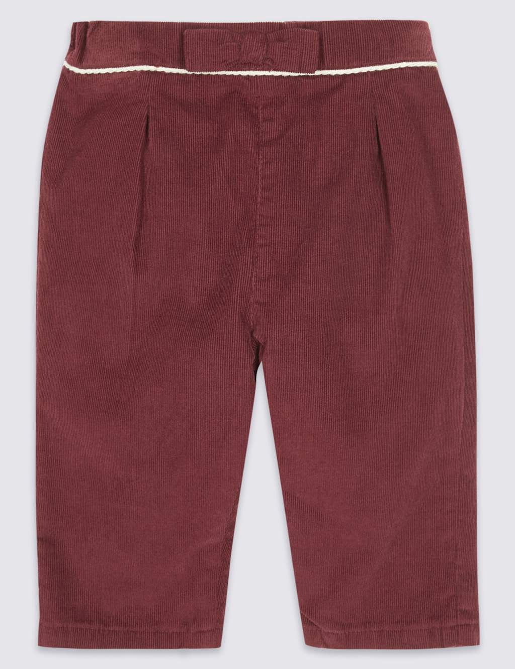 Pure Cotton Bow Cord Trousers 1 of 4