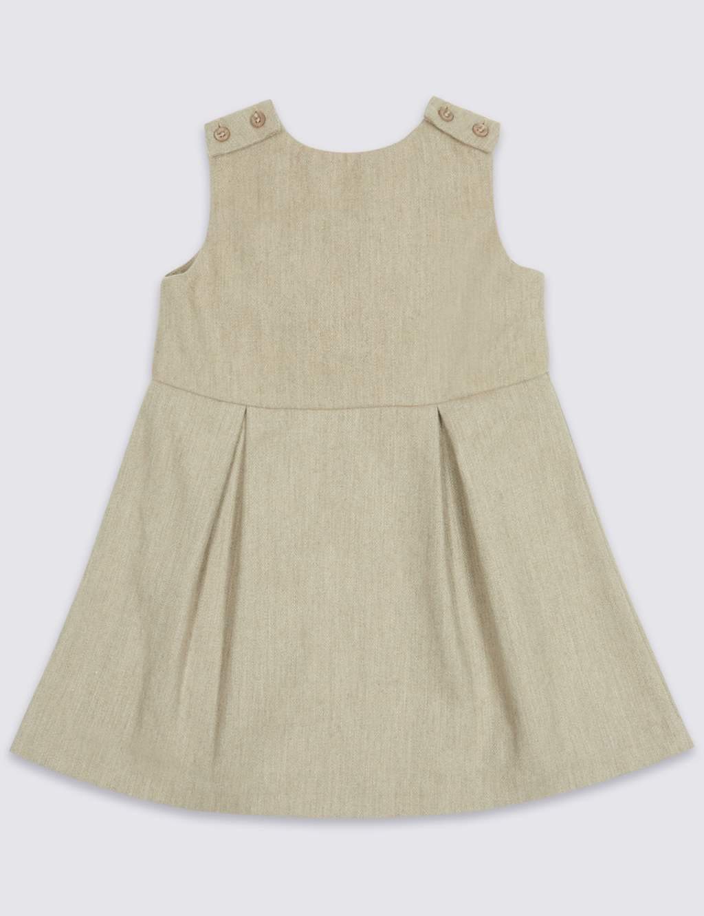 Sleeveless Piny Dress with Wool 2 of 5