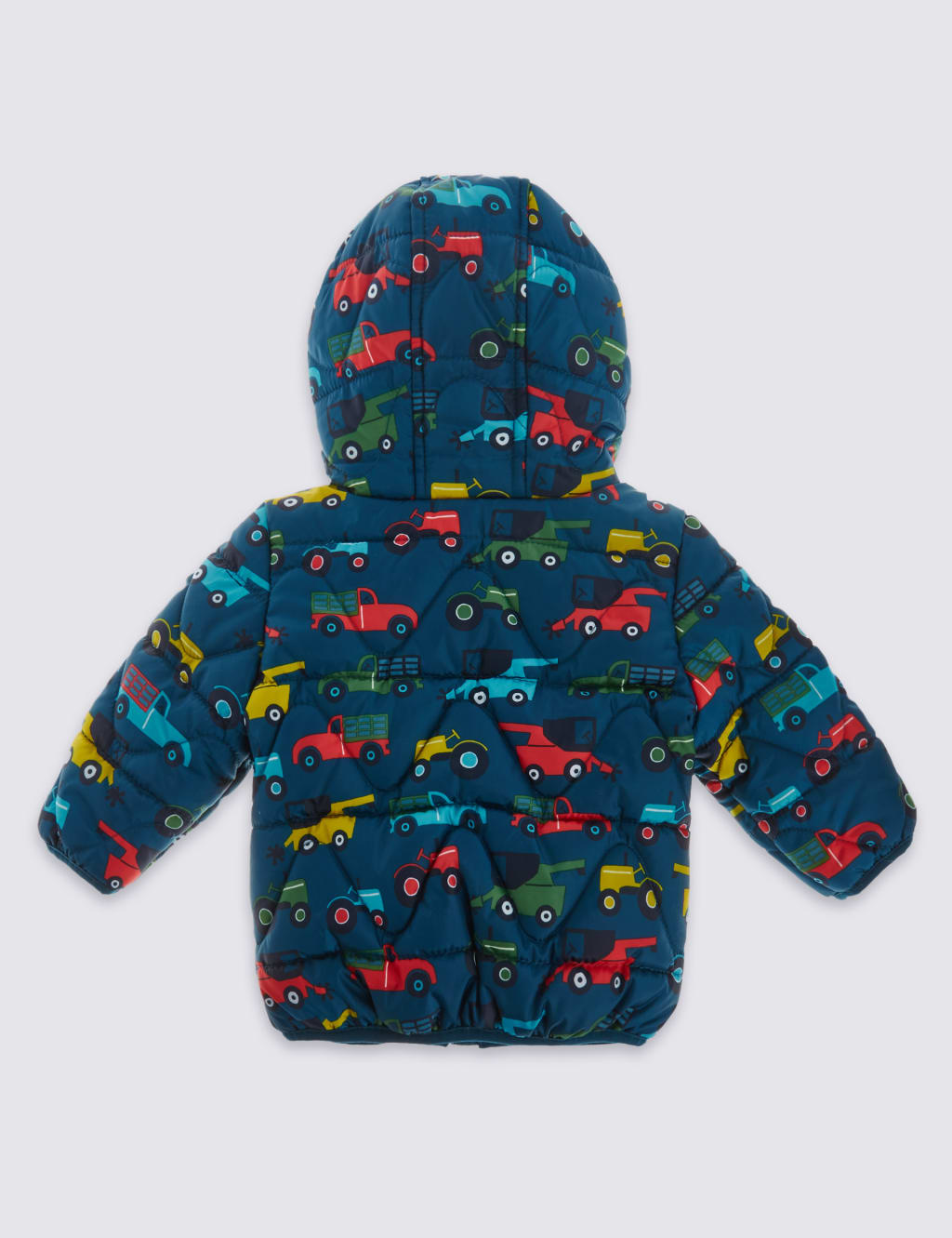 Car Print Hooded Coat 2 of 5