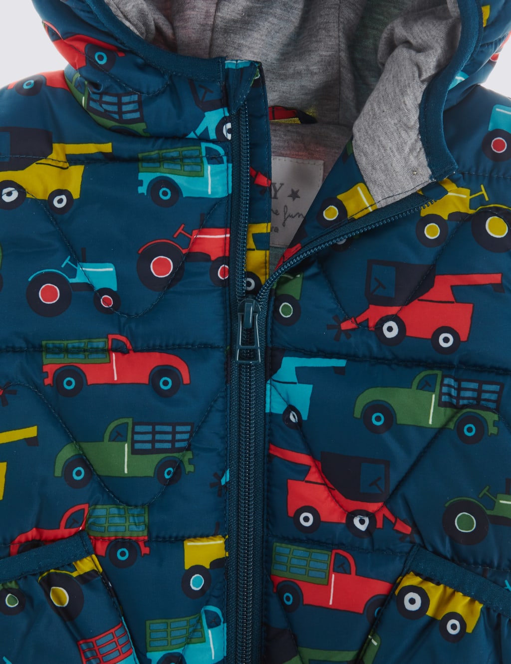 Car Print Hooded Coat 3 of 5
