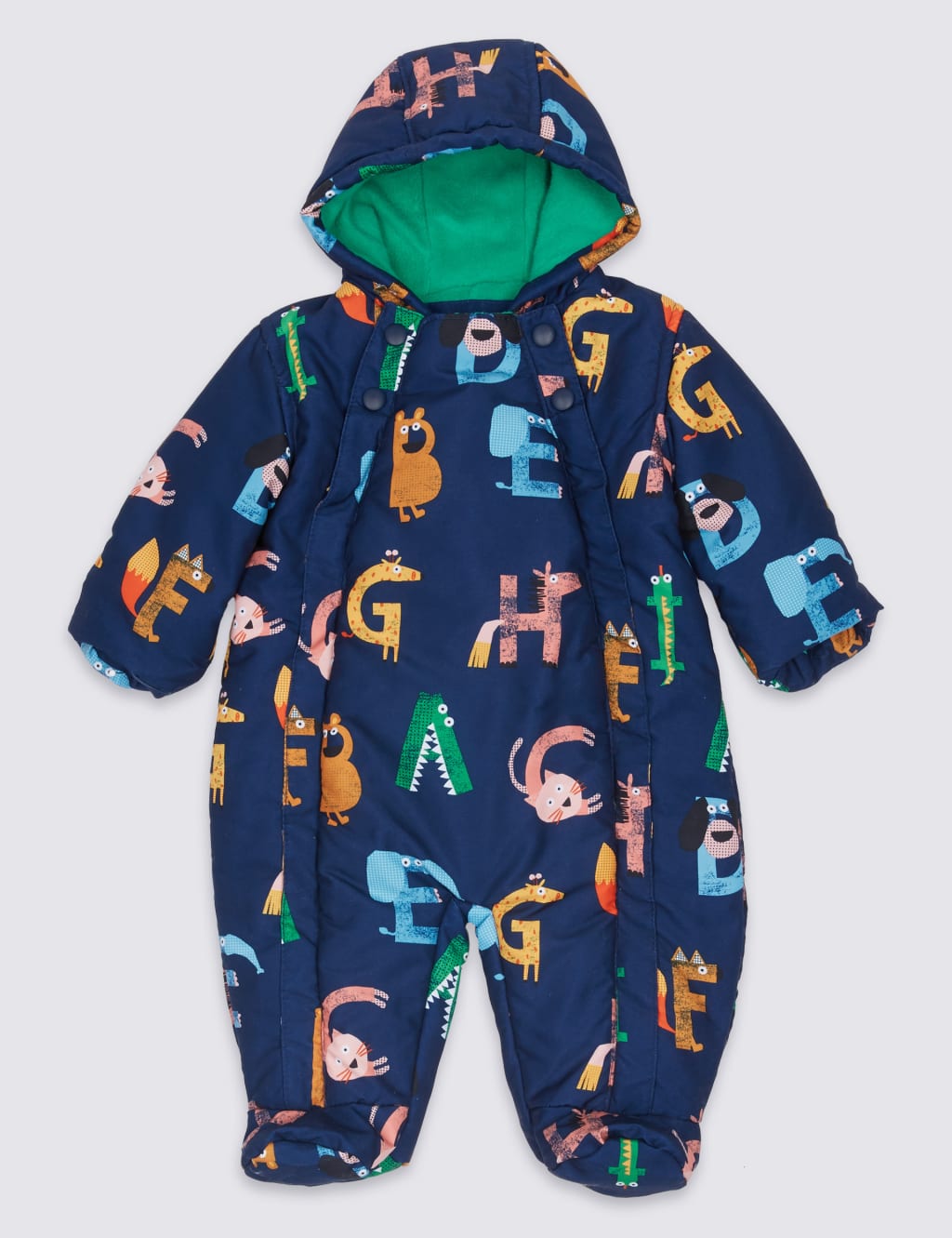 Letter Print Snowsuit with Stormwear M S