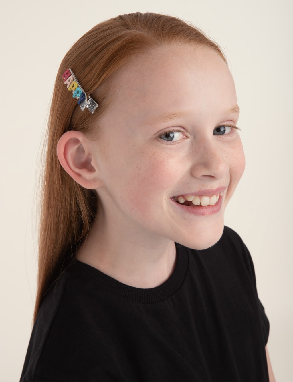 Kids' Glitter Cloud Motif HeadBand & 2 Pack Glitter Happy Hair Clips Set 3 of 4