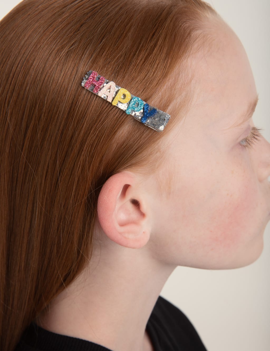 Kids' Glitter Cloud Motif HeadBand & 2 Pack Glitter Happy Hair Clips Set 4 of 4