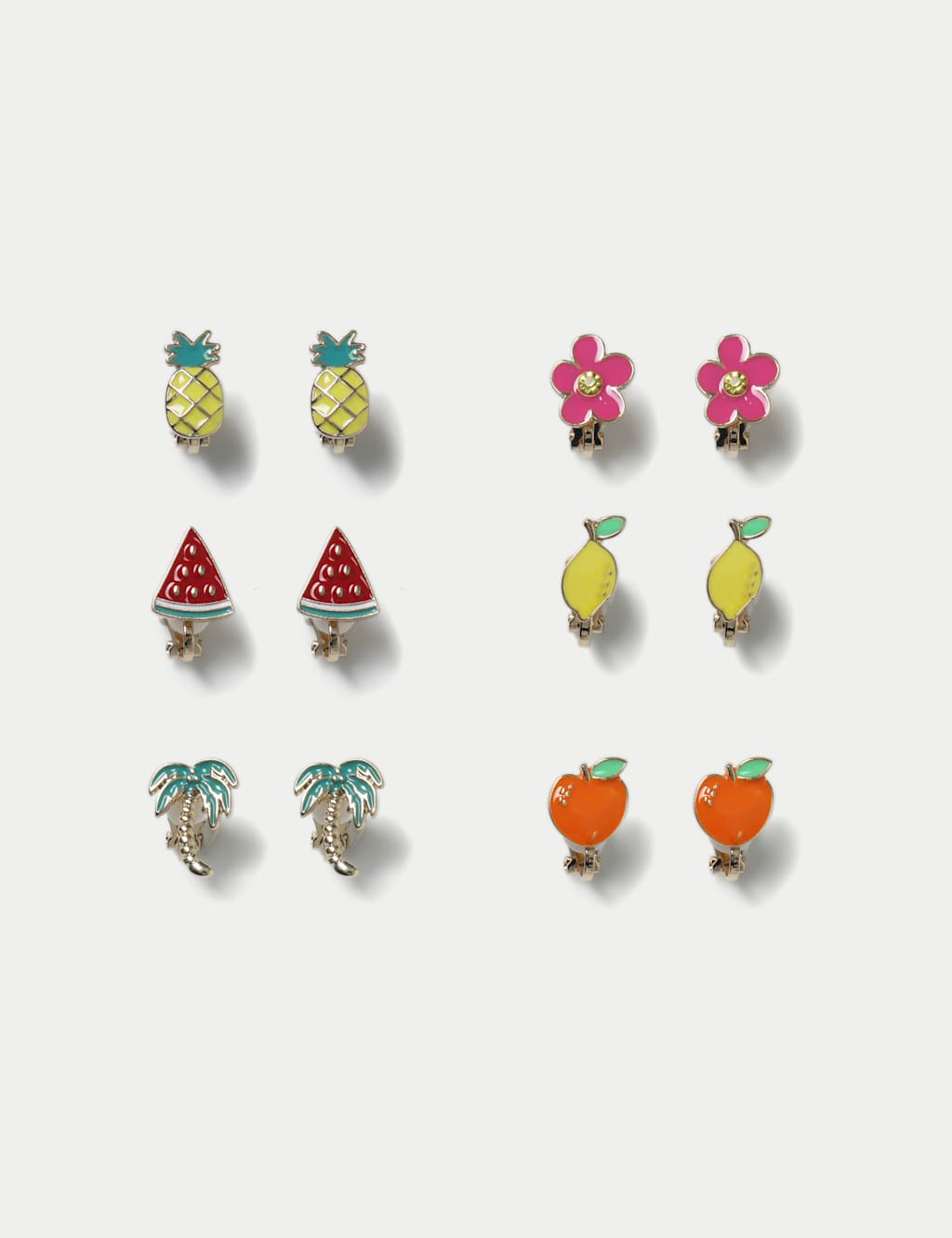 6 Pack Mixed Motif Earrings 1 of 2