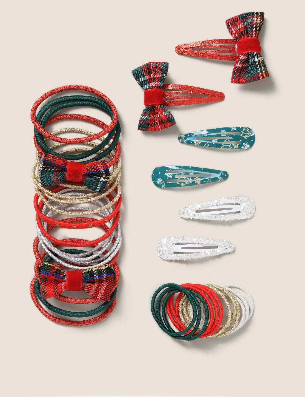 Multipack Bow Hairclips and Hairbands & Matching Large Hairbands 1 of 3