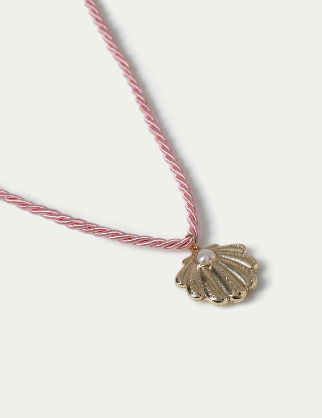Pearl Shell Pink Rope Necklace 2 of 2