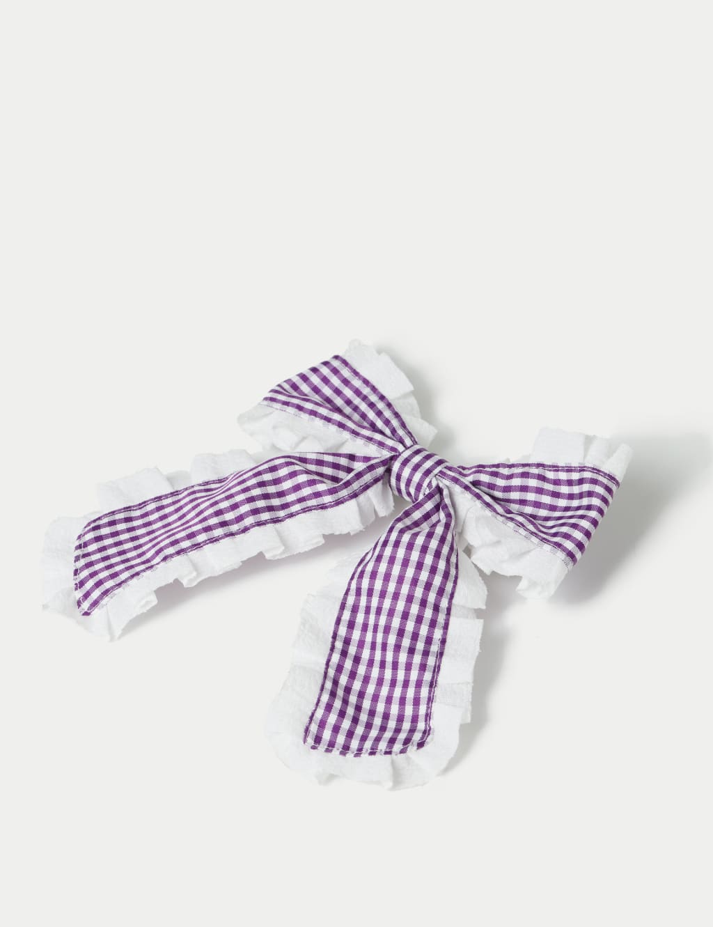 Back To School Gingham Trim Bow 2 of 2