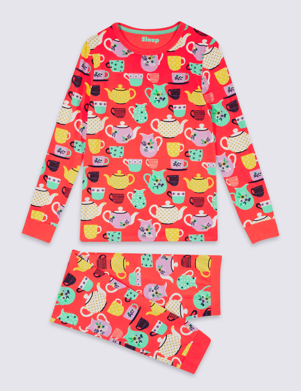 All Over Print Cotton Pyjamas with Stretch (1-16 Years) 2 of 6