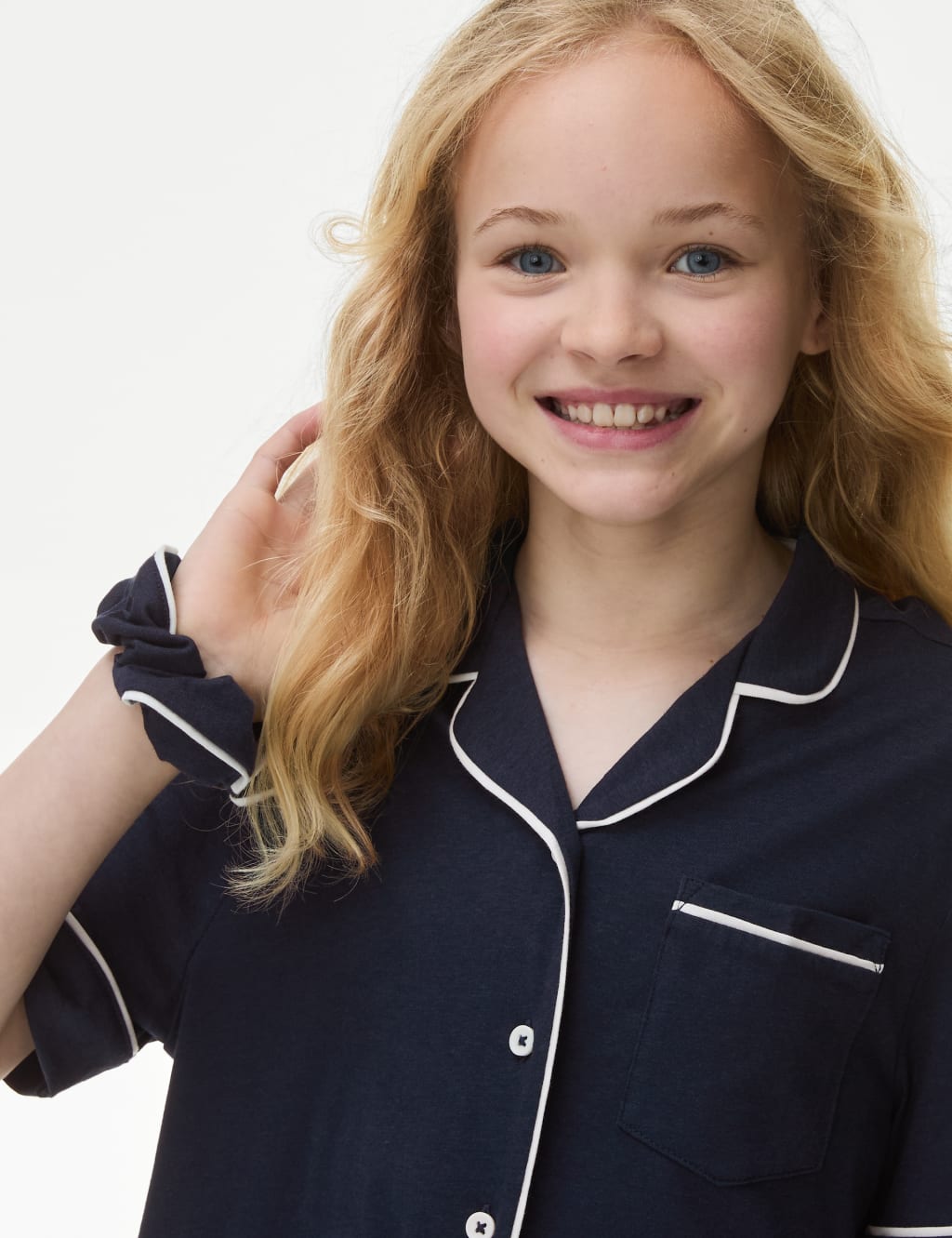 Cotton Blend Pyjamas & Scrunchie (3-16 Yrs) 5 of 6