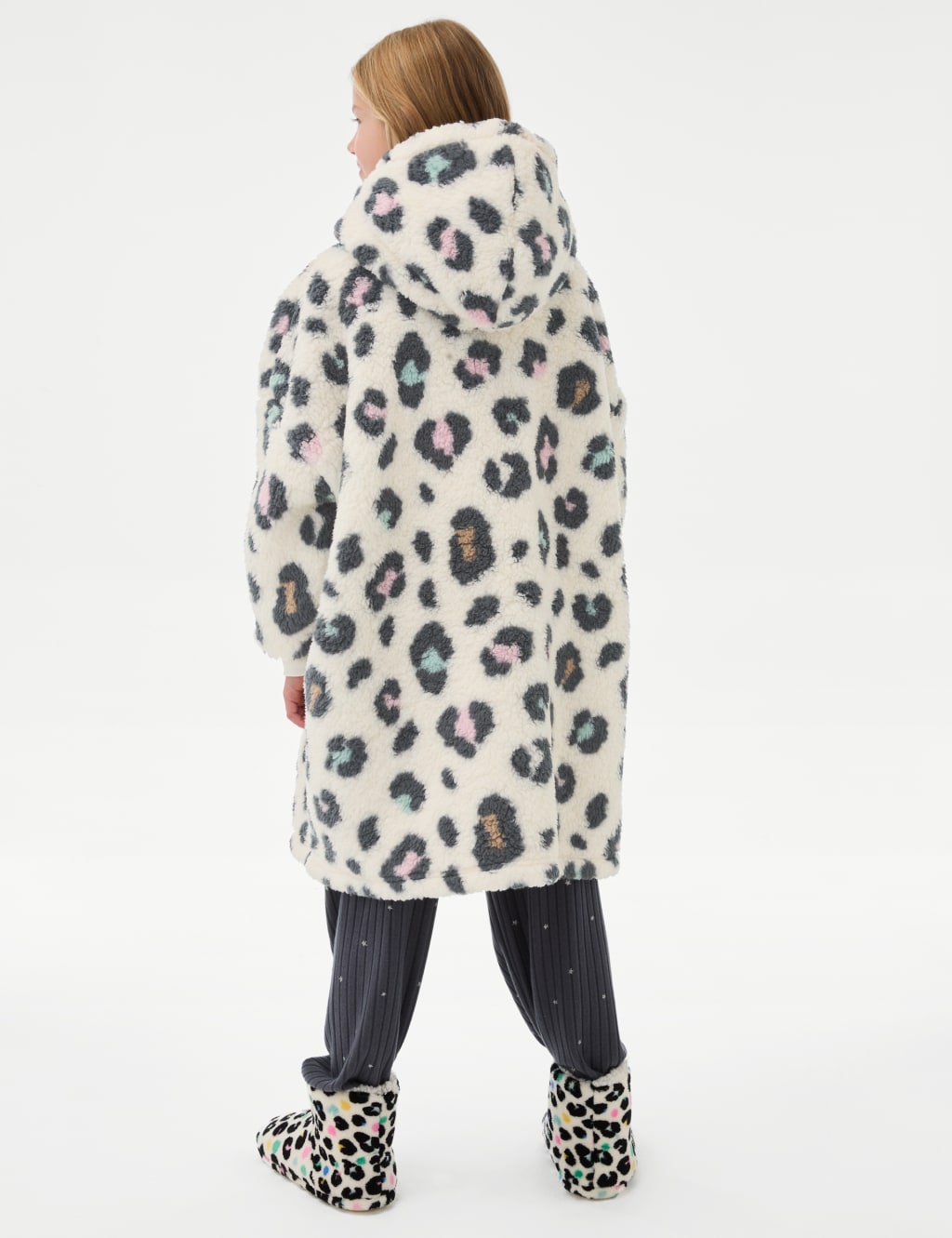 Leopard print borg zip up jacket new arrivals
