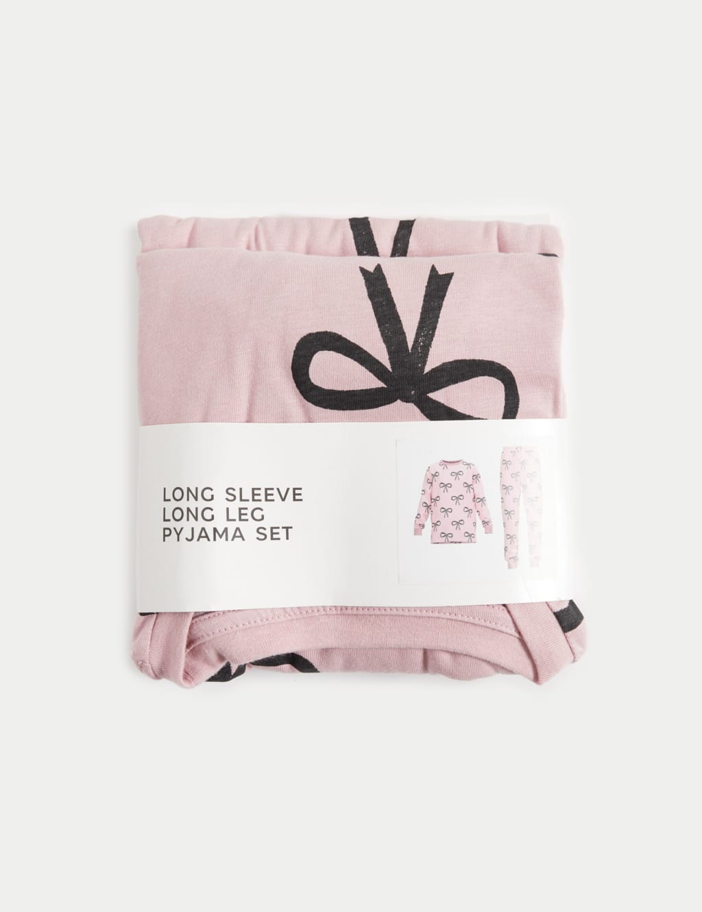 Pure Cotton Bow Print Pyjamas (1-14 Yrs) 5 of 5