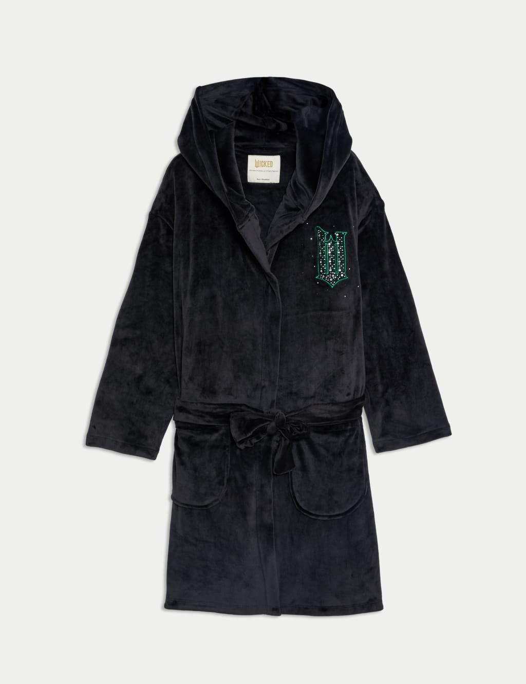 Wicked Elphaba Velour Dressing Gown 6 16 Yrs