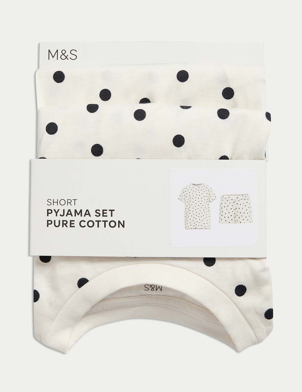 Pure Cotton Spotted Pyjamas (1-16 Yrs) 2 of 2