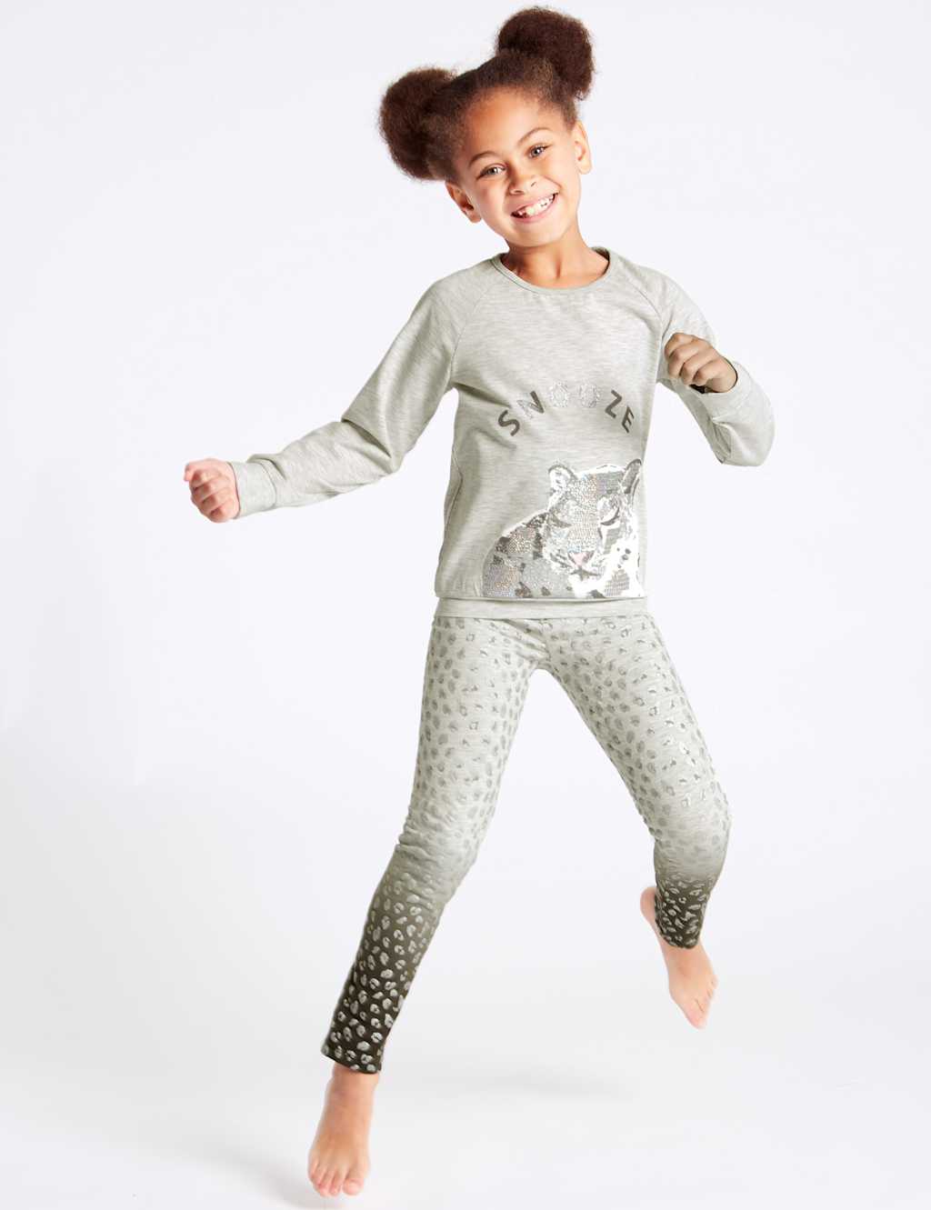Leopard Print Pyjamas (3-16 Years) 1 of 4
