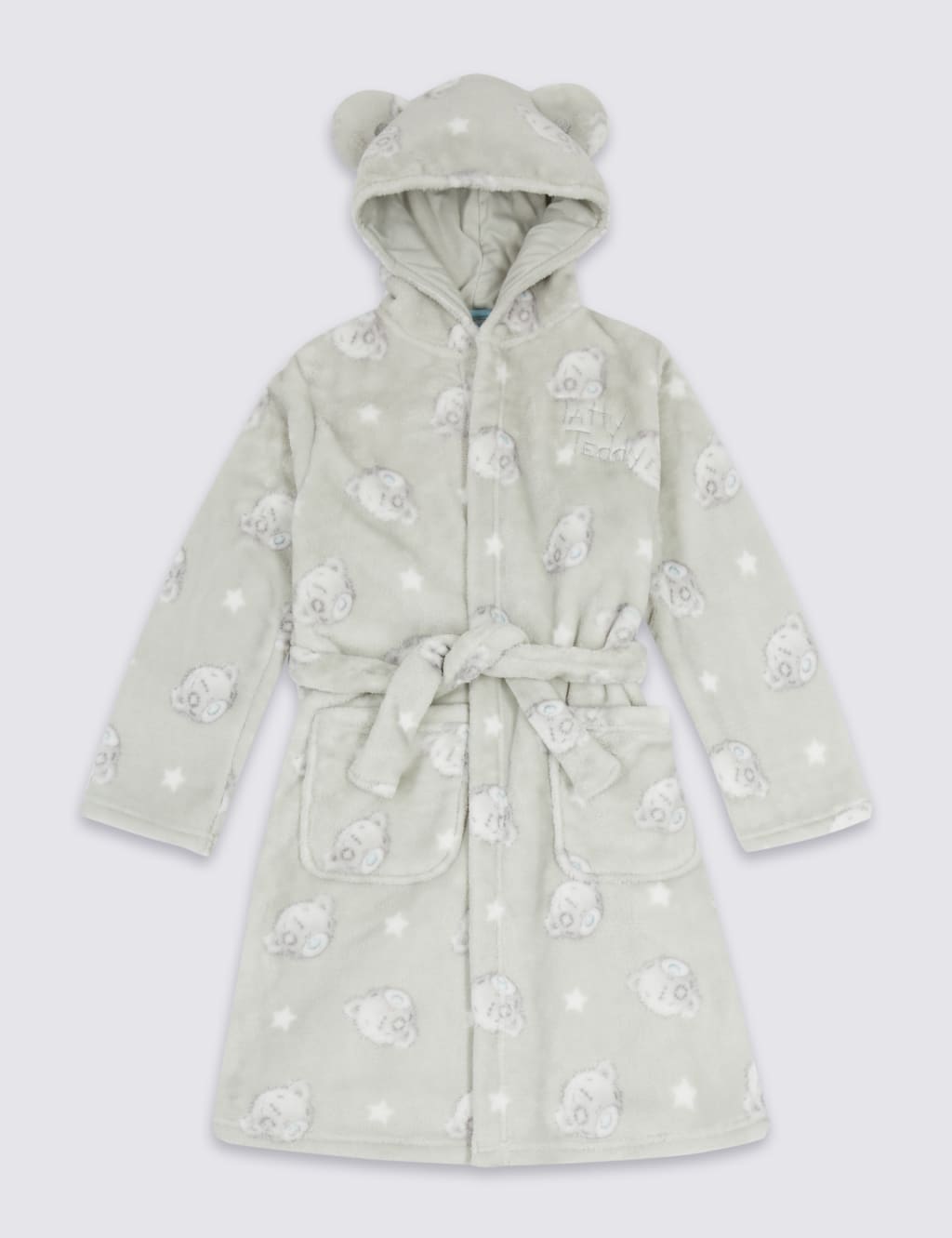 Hooded Dressing Gown with Belt 2 16 Years Tatty Teddy M S