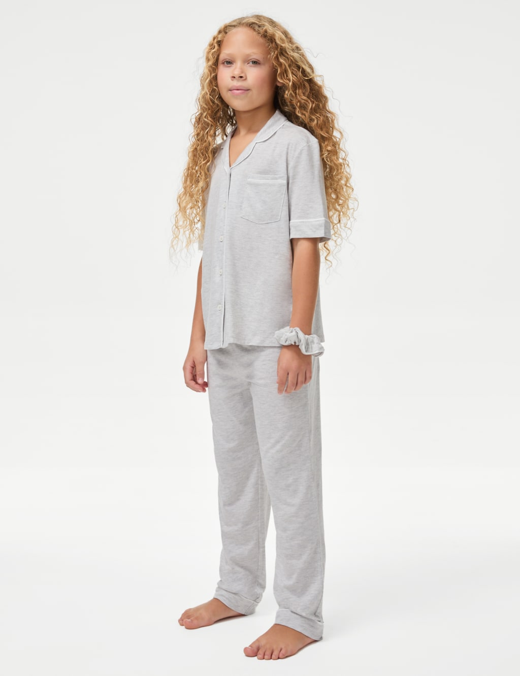 Modal Blend Pyjamas with Scrunchie 3 16 Yrs