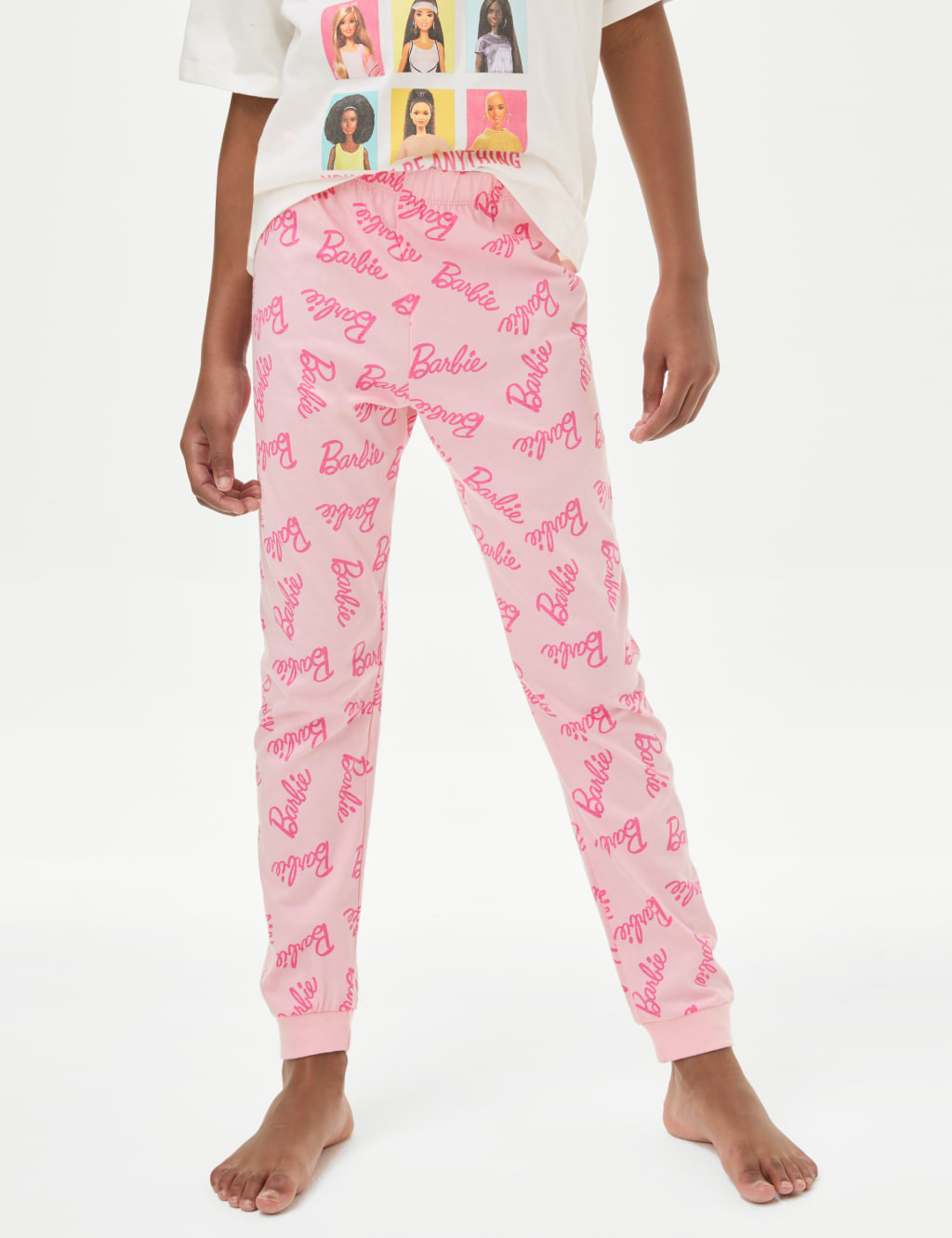 Pure Cotton Barbie Pyjamas 5 12 Yrs M S Collection M S