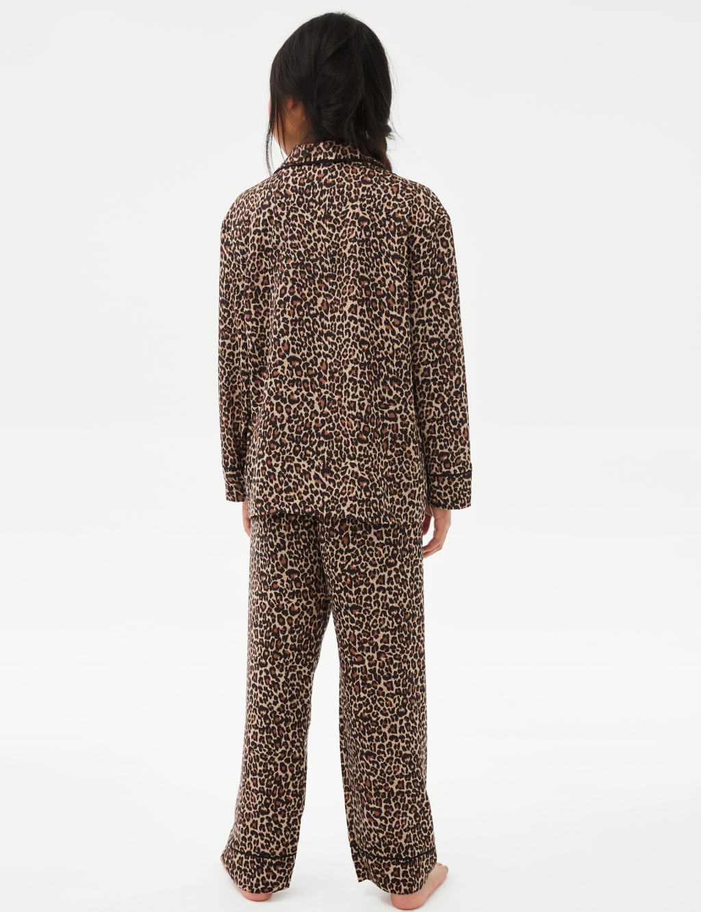 Satin Leopard Pyjamas and Eye Mask (3-16 Yrs) 4 of 6