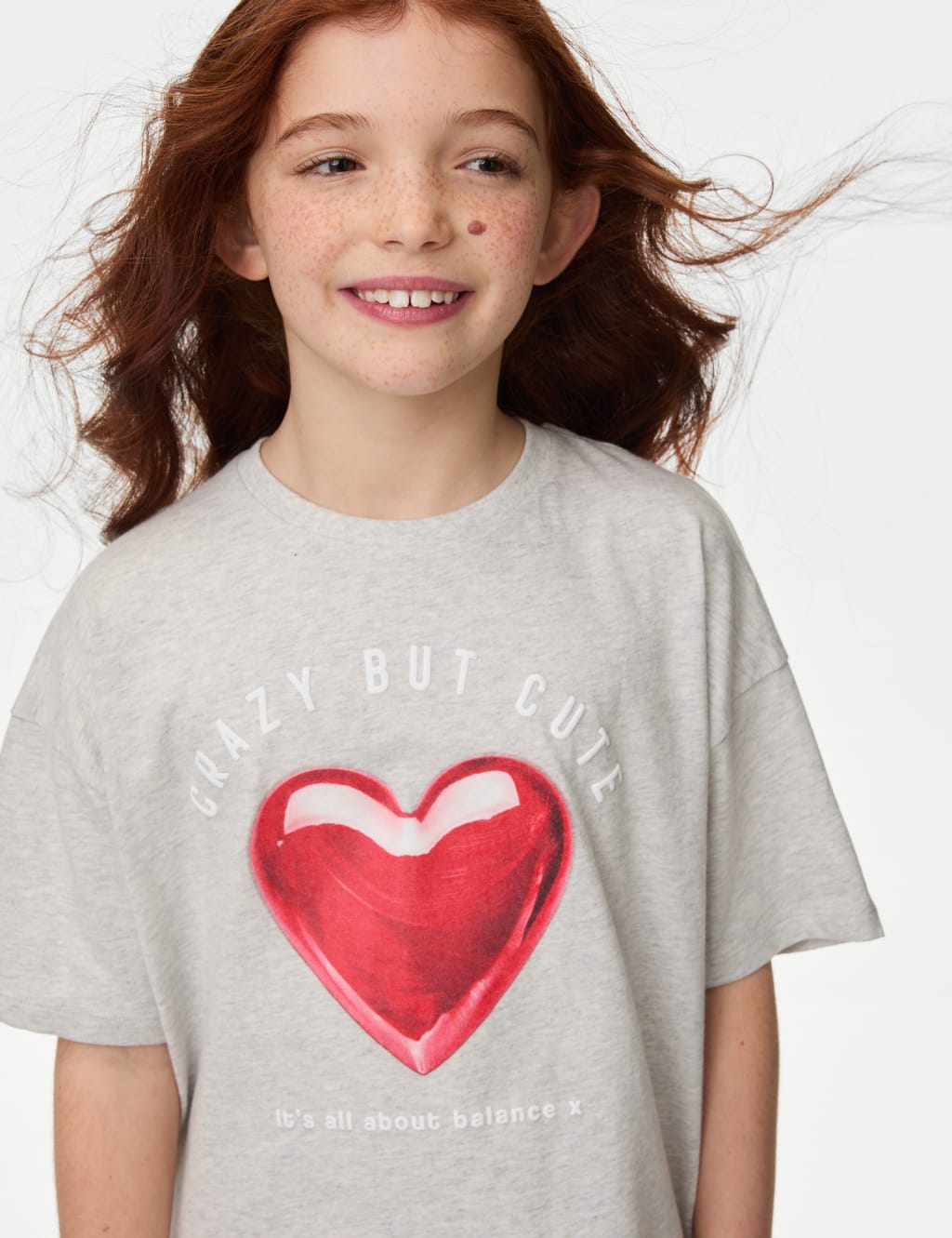 Pure Cotton Heart Print Pyjamas (3-16 Yrs) 3 of 5