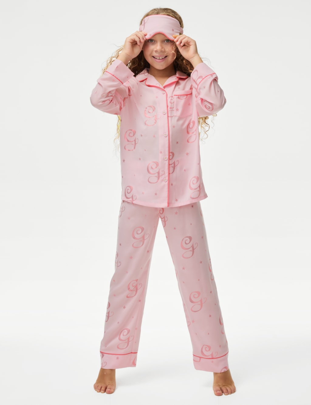 Satin Wicked Glinda Pyjamas with Eye Mask 6 16 Yrs M S Collection M S