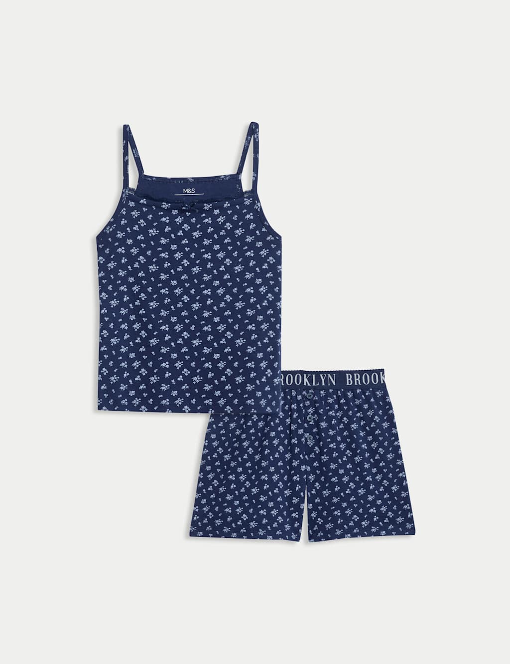Pure Cotton Ditsy Floral Pyjamas (6-16 Yrs) 1 of 1