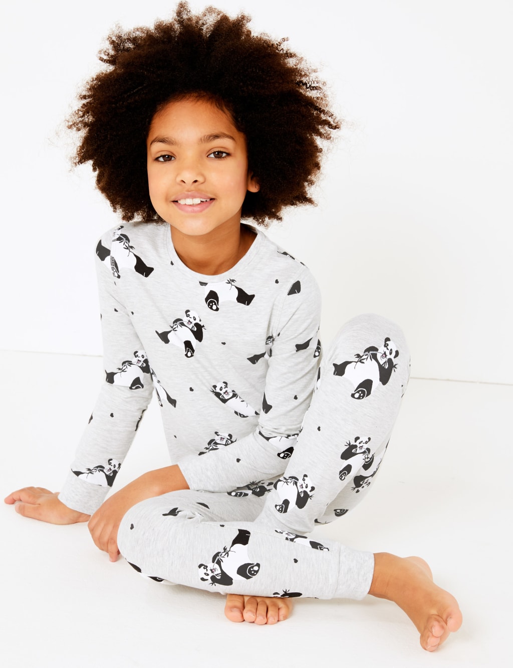 Cotton Rich Panda Pyjama Set 7 16 Years M S