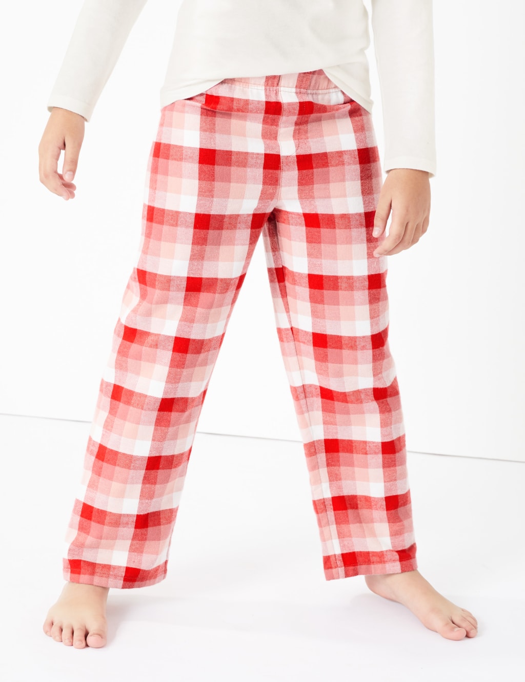 Cotton Santa Slogan Checked Pyjama Set (1-16 Years) 4 of 5