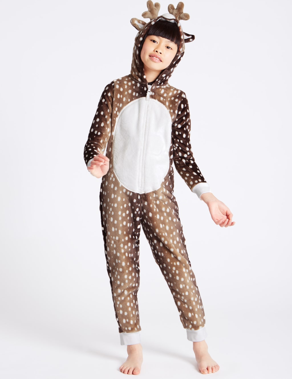 Reindeer Hooded Onesie 1 16 Years M S