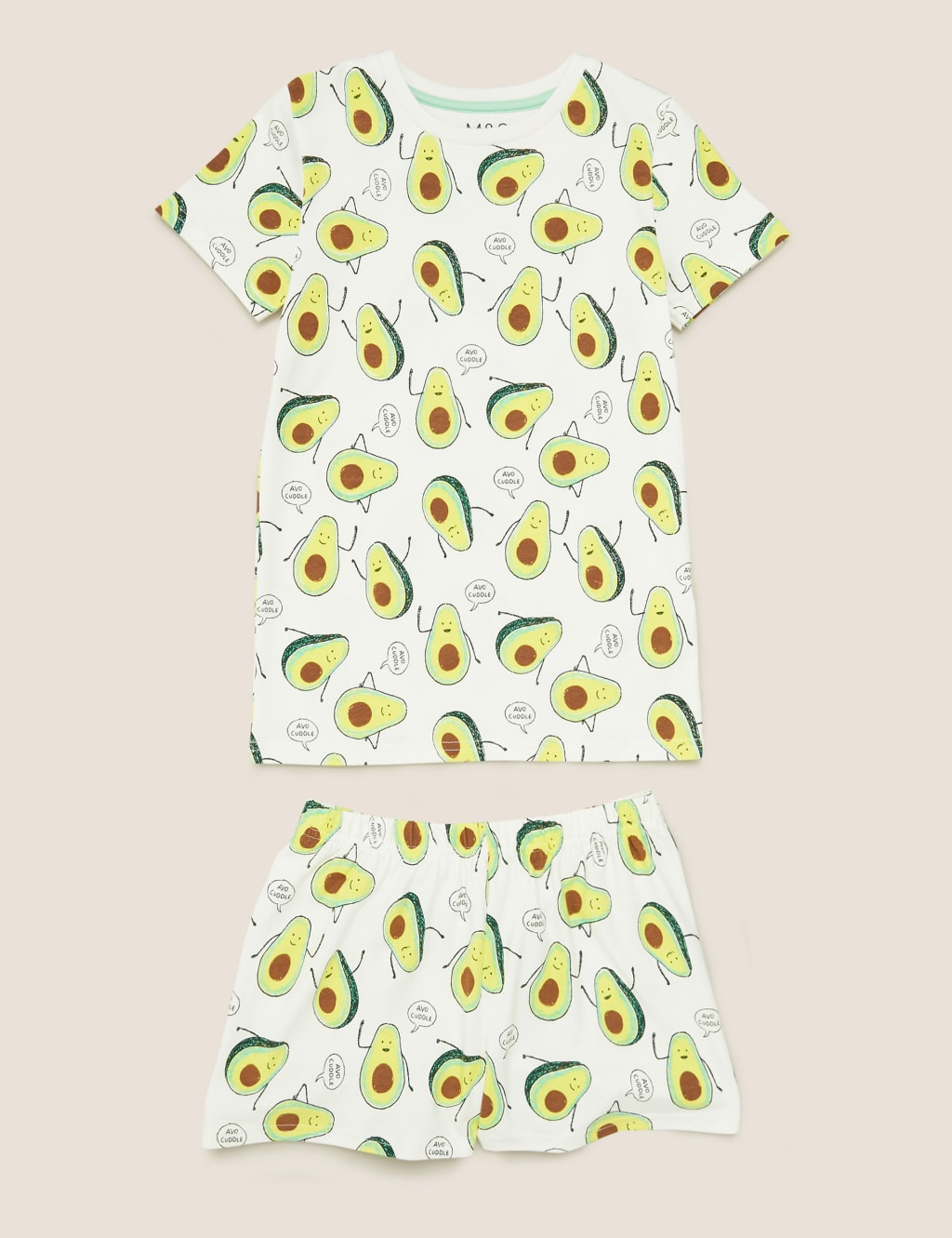 Cotton Avocado Short Pyjama Set 7 16 Yrs M S