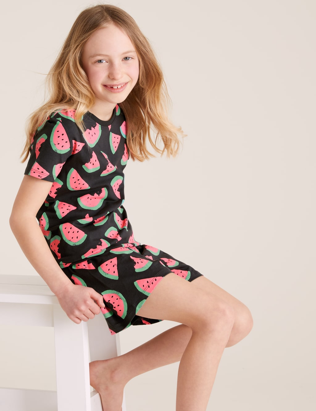 Cotton Watermelon Short Pyjamas (7-16 Yrs) 1 of 4