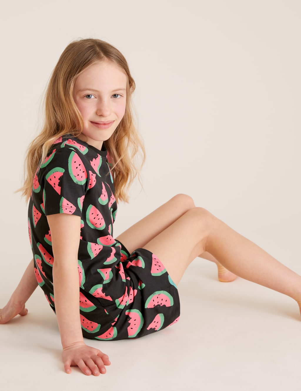 Cotton Watermelon Short Pyjamas (7-16 Yrs) 3 of 4