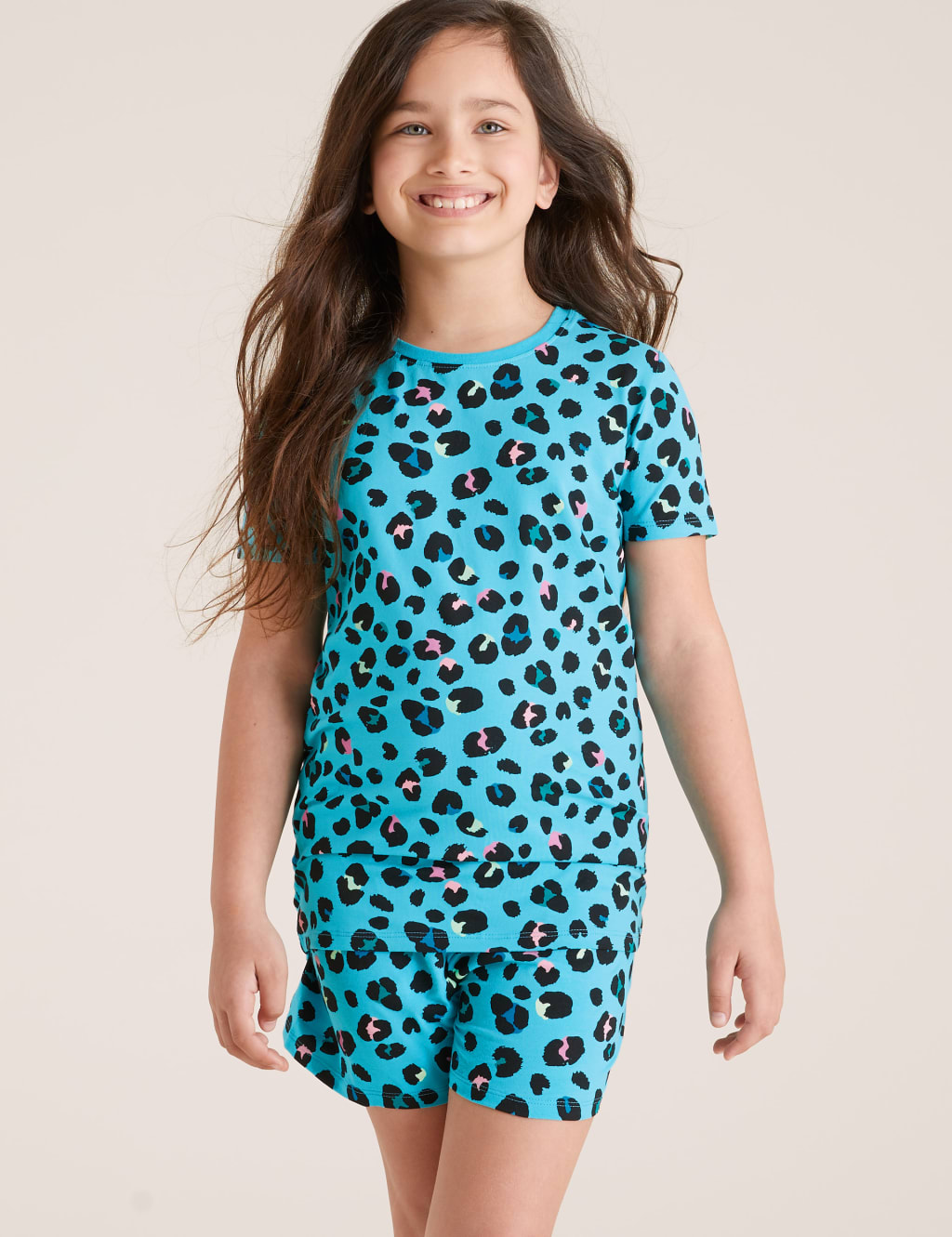 Cotton Leopard Print Short Pyjama Set 7 16 Yrs M S