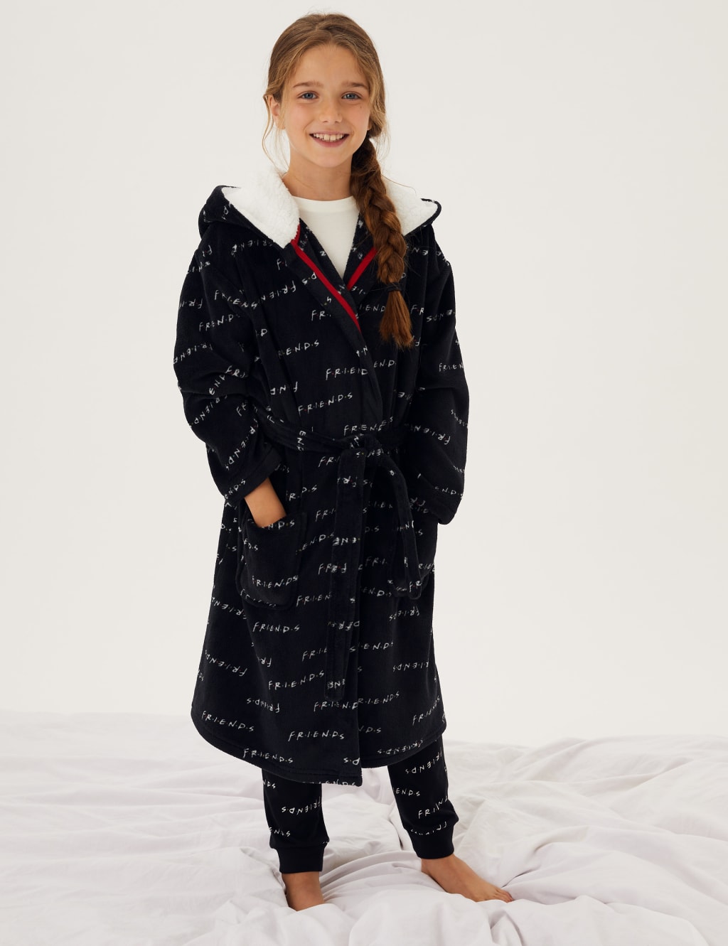 Friends™ Fleece Dressing Gown (8-16 Yrs) 1 of 4