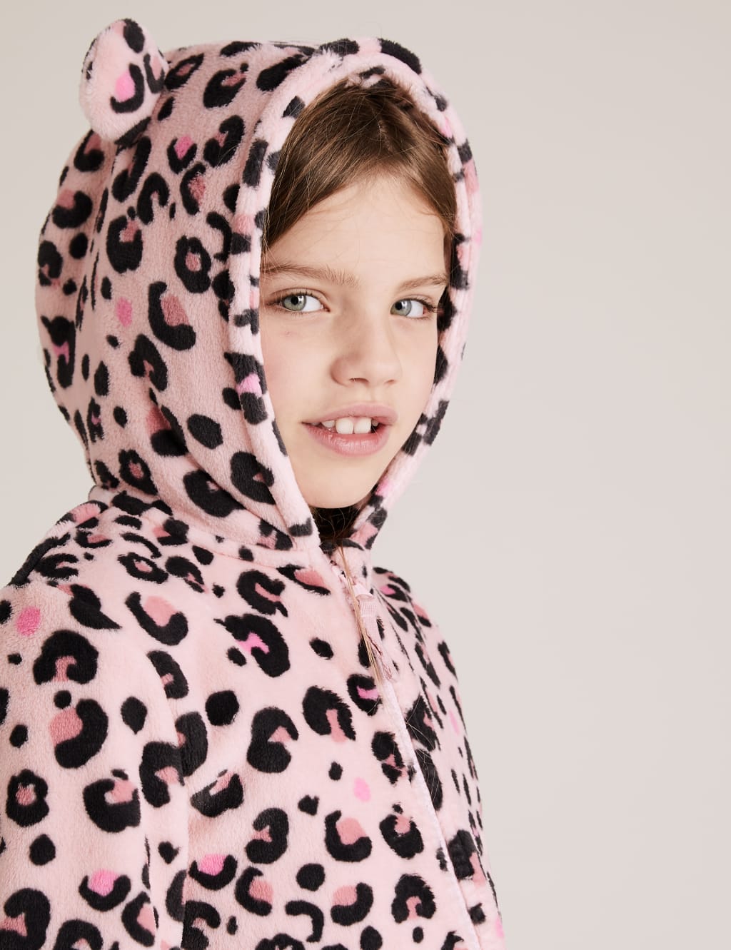 Fleece Leopard Print Onesie (6-16 Yrs) 3 of 4