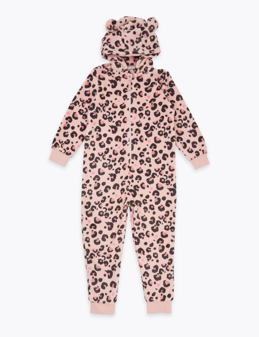 Fleece Leopard Print Onesie (6-16 Yrs) 2 of 4