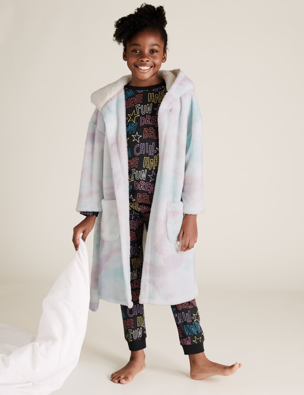 Fleece Dressing Gown (6-16 Yrs) 1 of 4