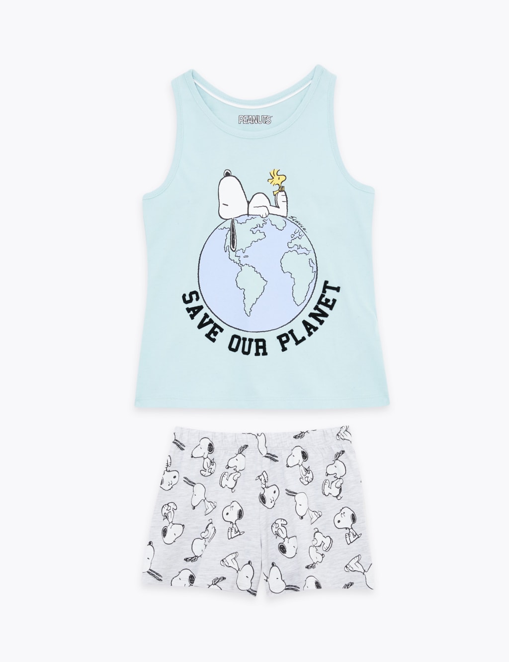 Cotton Snoopy™ Short Pyjama Set (6-16 Yrs) 1 of 1