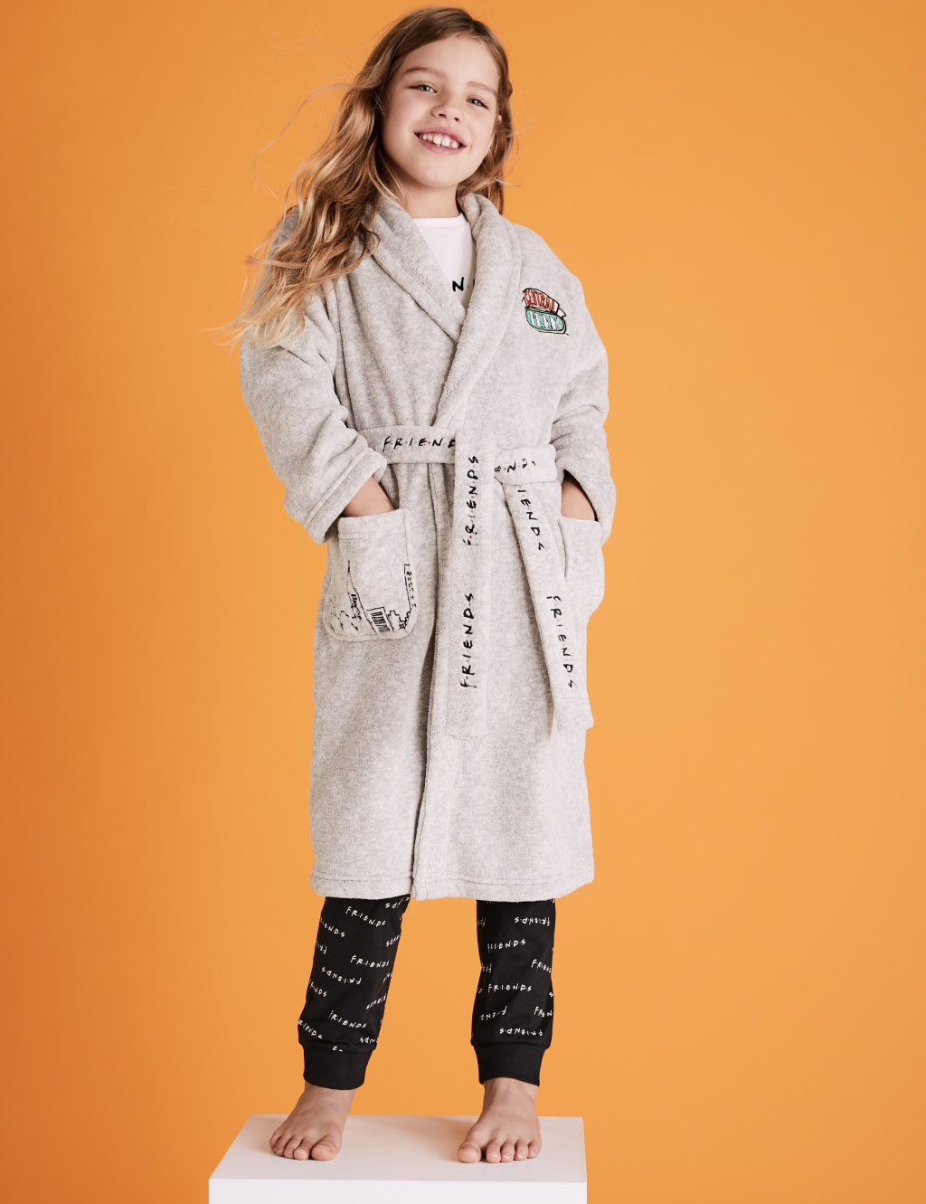 Fleece Friends Dressing Gown 8 16 Yrs M S