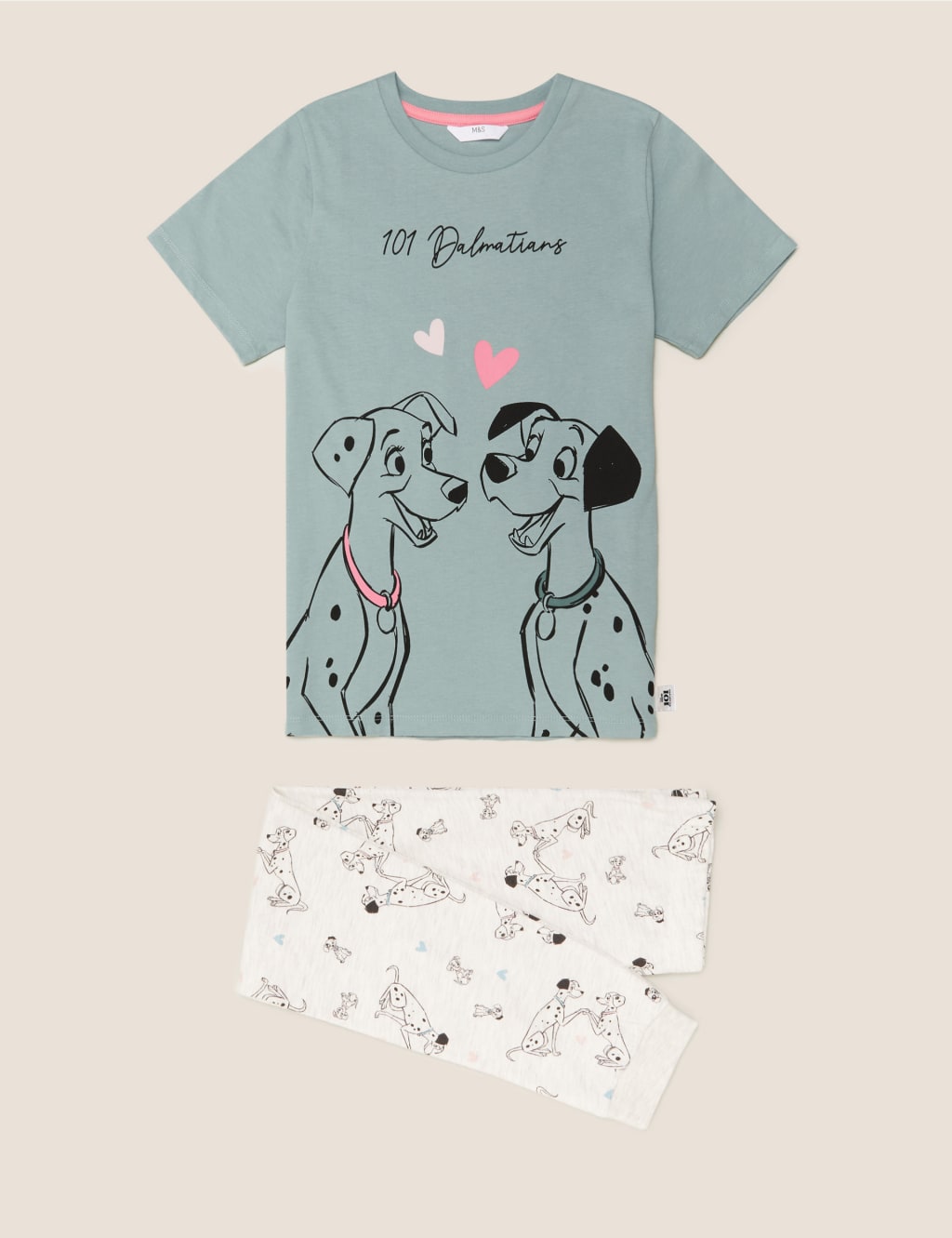 101 Dalmatians Pyjamas 2 16 Yrs M S