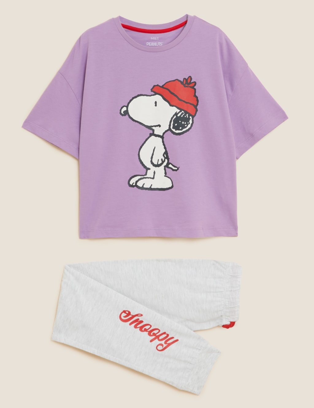 M and s snoopy pjs outlet