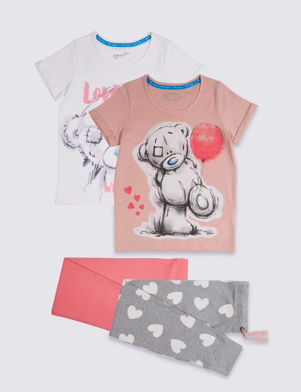 2 Pack Printed Pyjamas 3 16 Years Tatty Teddy M S