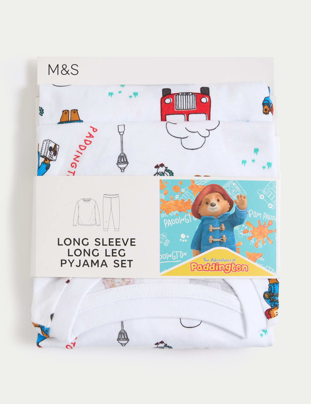 Pure Cotton Paddington Pyjamas 1 7 Yrs M S Collection M S