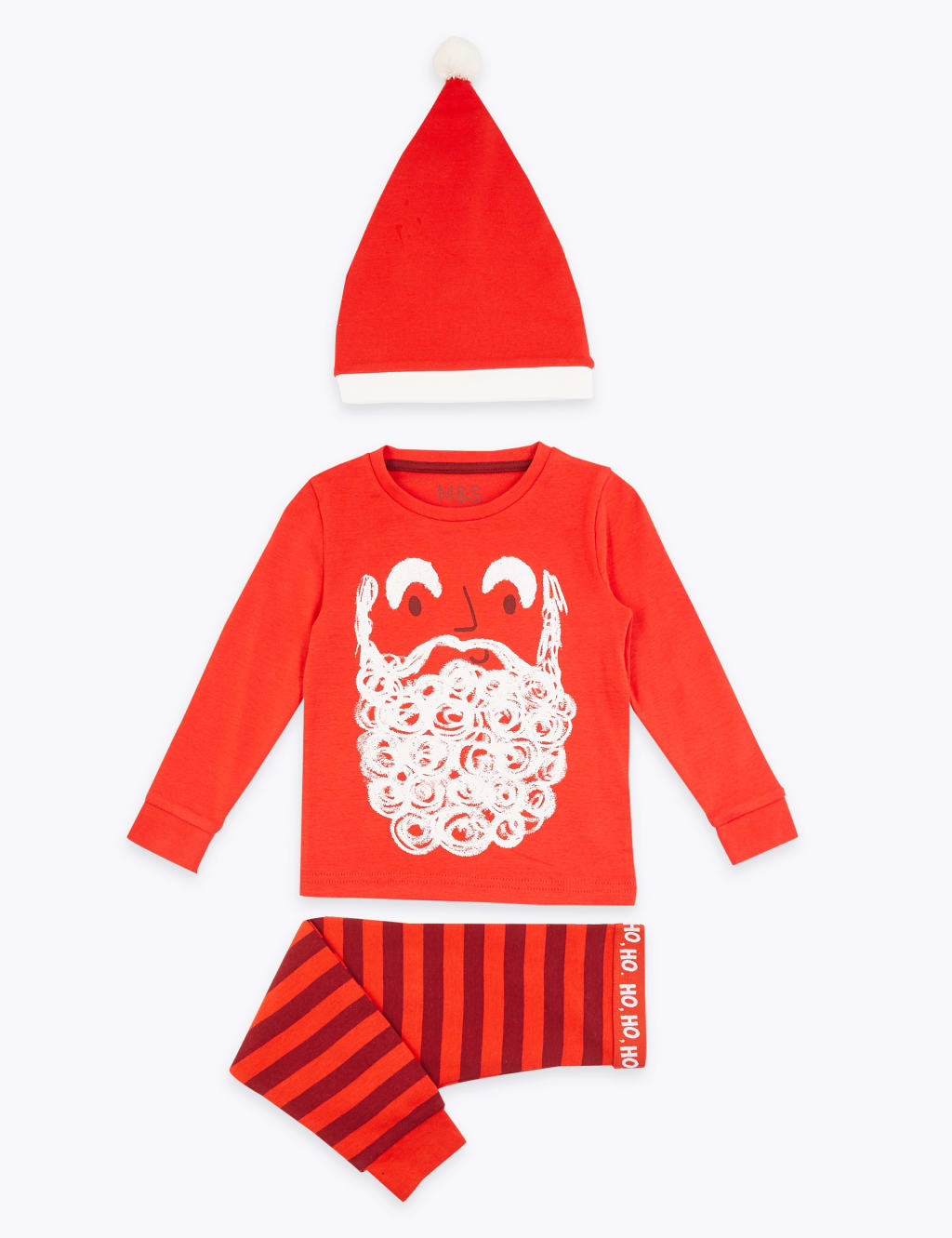 Cotton Santa Clause Pyjama Set (1-7 Years) 1 of 1