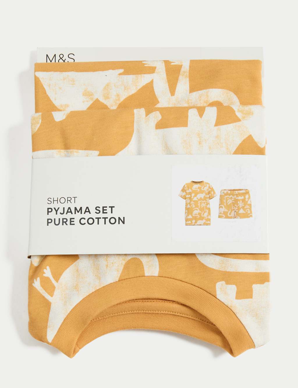 Pure Cotton Dinosaur Short Pyjamas (1-3 Yrs) 2 of 2