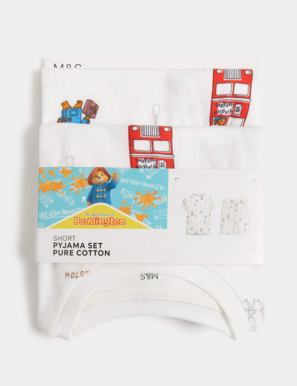 Pure Cotton Short Paddington™ Pyjamas (1-7 Yrs) 2 of 2
