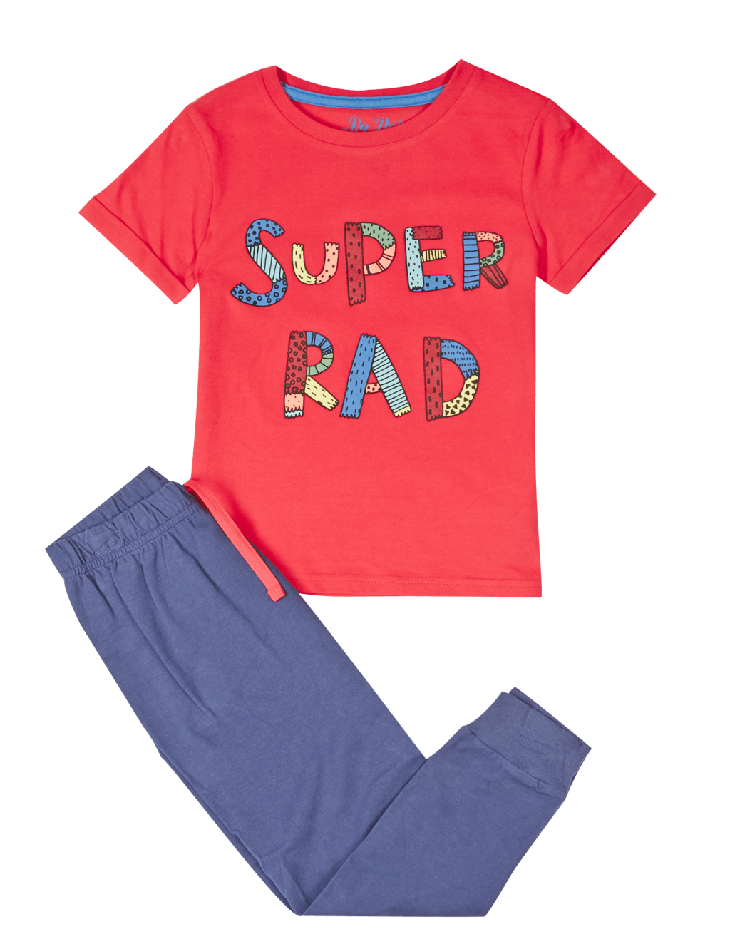 Pure Cotton Super Rad Slogan Pyjamas (1-8 Years) 2 of 4