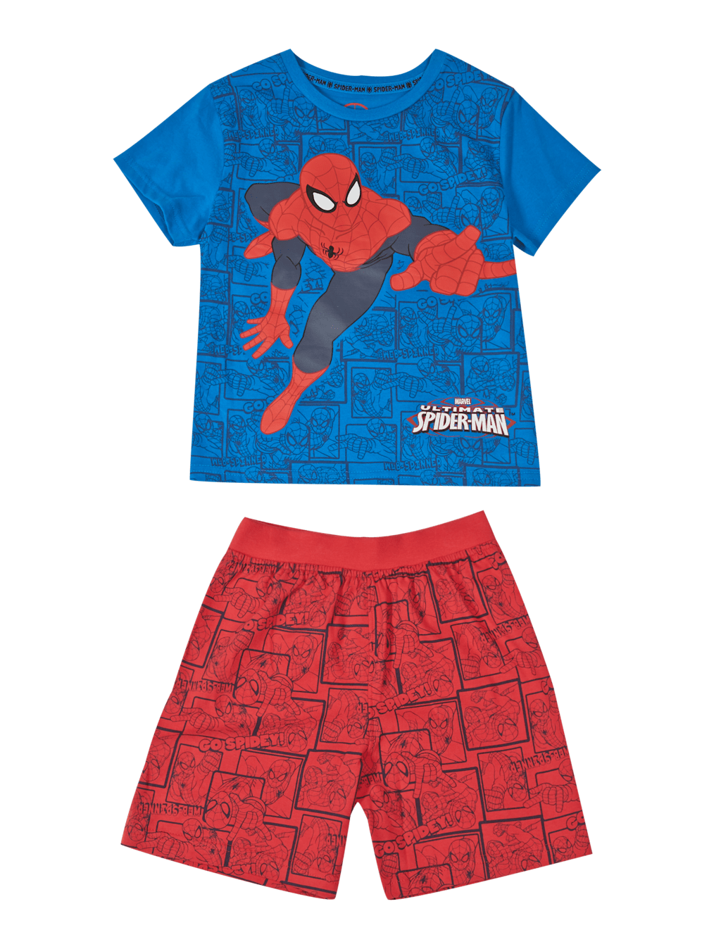 Pure Cotton Spider-Man™ Short Pyjamas (1-10 Years) 2 of 3