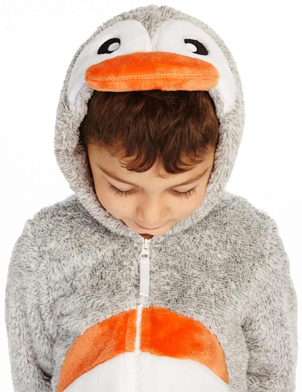 Anti Bobble Fleece Penguin Hooded All-in-One (1-8 Years) 5 of 6