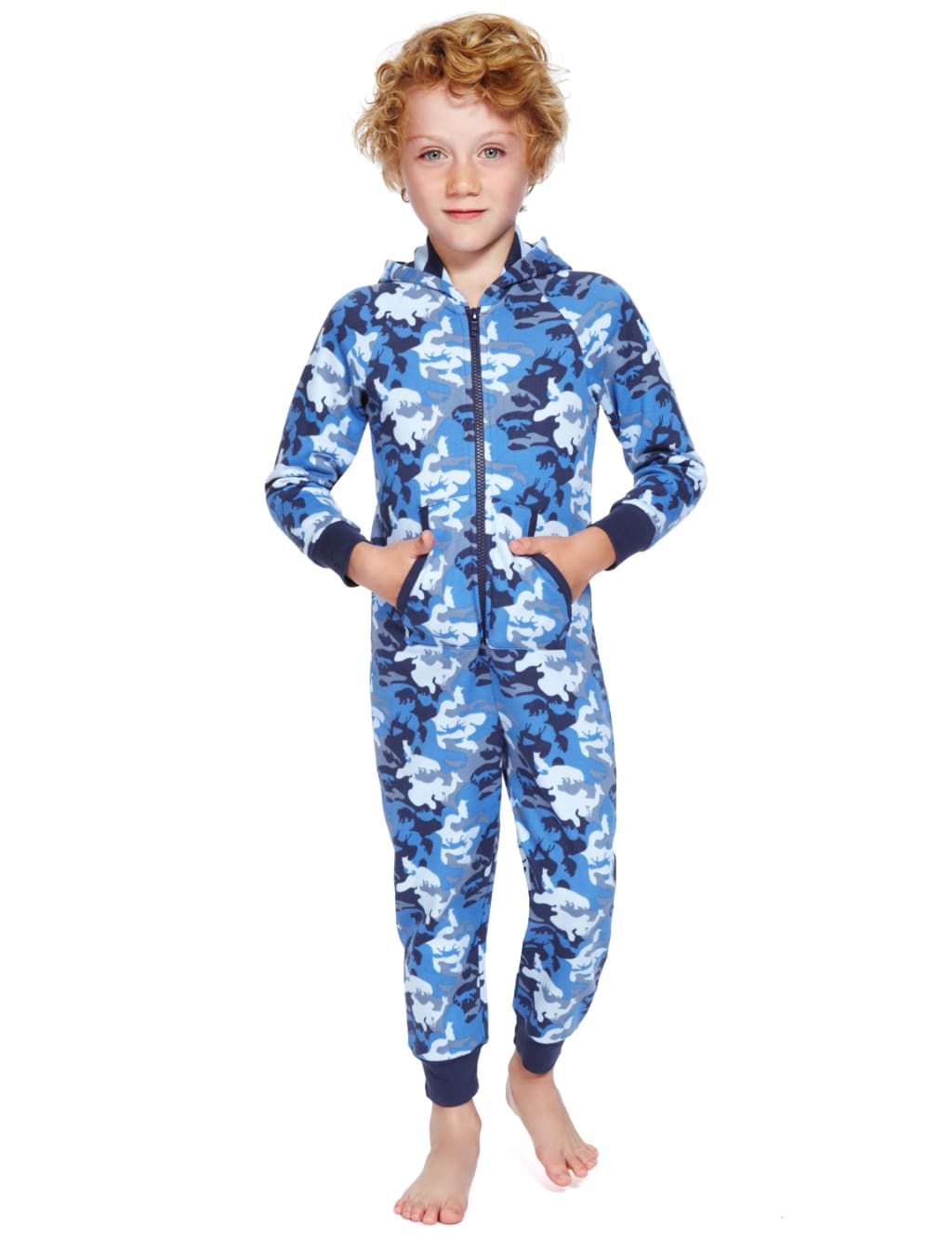 Cotton Rich Camouflage Animal Print Onesie 1 of 5