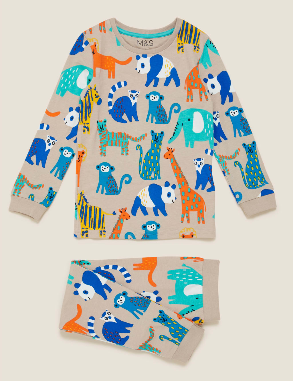 Cotton Animal Print Pyjama Set (1-7 Yrs) 2 of 4